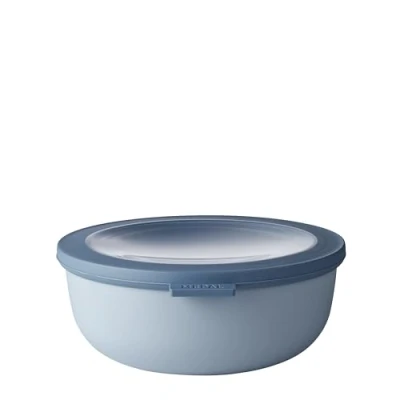 Image of Mepal Multi Bowl Cirqula Rectangular Food Storage Container with Lid Suitable as Airtight Box for the Fridge &amp; Freezer, Microwave Servable Dish 1250 ml Nordic blue