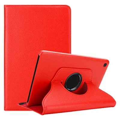 Image of Cadorabo Tablet Case works with Samsung Galaxy Tab S5e (10.5&quot; Zoll) SM T725N in POPPY RED Book Style Protection Cover WITHOUT Auto Wake Up Stand Function and Elastic Strap Fastener