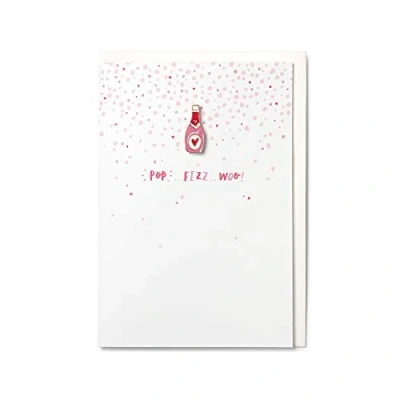 Image of Hotchpotch Pop Fizz Woo Card with Enamel Bottle Pin