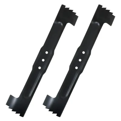 Image of Spares2go Metal Blade for Bosch Rotak 43 Ergoflex 430 Ergo Power 1800 Lawnmower (43cm, Pack of 2)