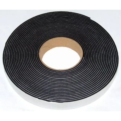 Image of Neoprene Sponge Rubber self Adhesive Strip 20mm Wide x 6mm Thick 10m Long Weather, Noise Seal