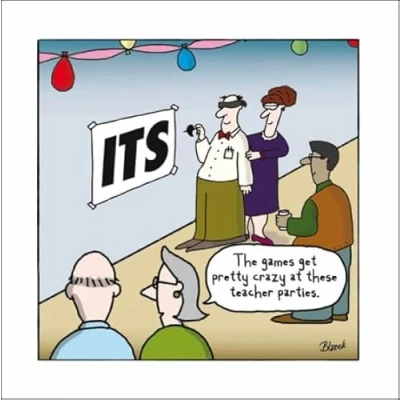 Image of Woodmansterne General Open Male/Female Funny Birthday/Blank Card for Men/Women Teacher Punctuation Party Game Eco Friendly and Recyclable