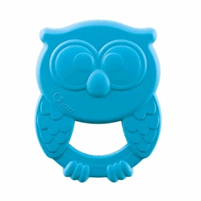Image of Chicco ECO+ Teething Toy, Owly Sustainable Baby Recycled Plastic, 3 months +