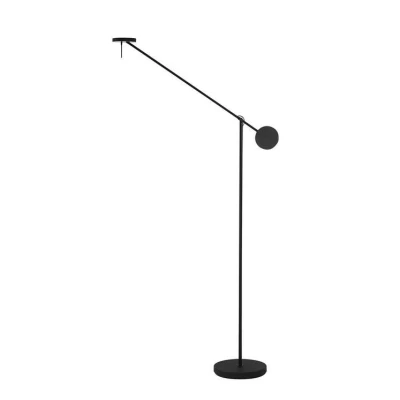 Image of Invisible LED Floor Lamp Matt Black Touch Dimmer 765lm 2700K