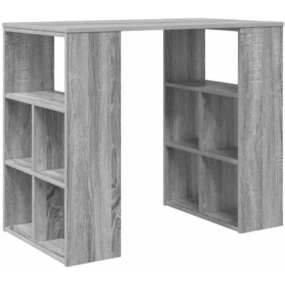Image of vidaXL Corner Desk Grey Sonoma Particle board Medium