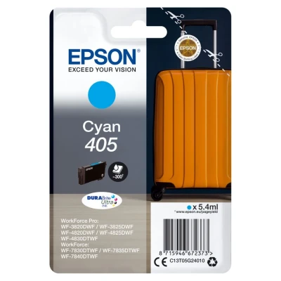 Image of Epson Cyan 405 DURABrite Ultra ink cartridge 1 pc(s) Original Standard Yield