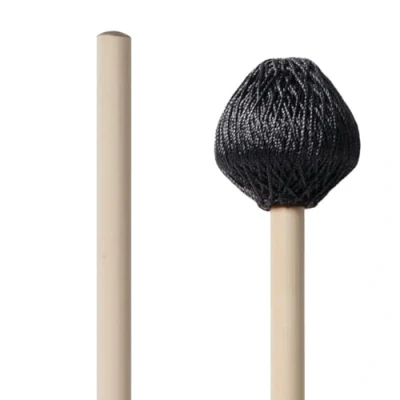 Image of Vic FIrth Corpsmaster® Series Marimba Mallets M188 Yarn Weighted Rubber Core Hard Black