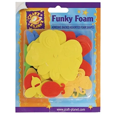 Image of Craft Planet Butterflies/Dragonflies Shapes Funky Foam