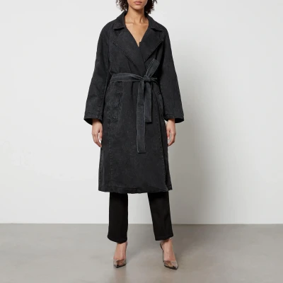 Image of Good American Uniform Denim Trench Coat L/XL