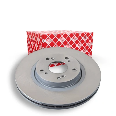 Image of 45251TL1G00, 45251TL1G01 Brake disc FEBI BILSTEIN 108543 Front Axle 296mm 25mm 5 Hole 114,3mm internally vented Coated HONDA: ACCORD 8, 8 Kombi