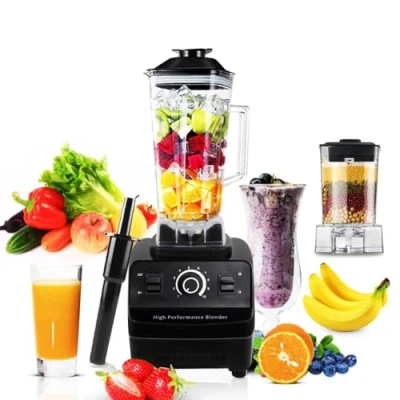 Image of Homria Appliance Blender Smoothie Maker, Multi Function Blender, Food Grinder, Home Juicer, Two Size Cups, 2L, 3200W, 10 Adjustable Speeds, Comes with 6 Stainless Steel Blades, Up to 48000 RPM