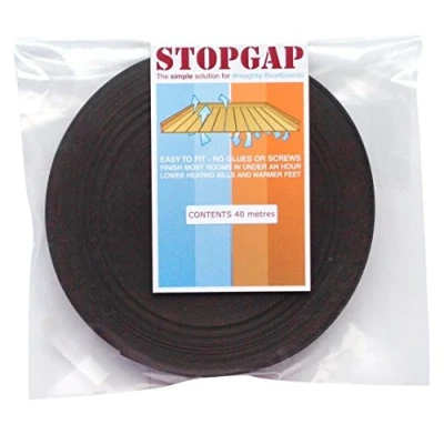 Image of StopGap Floorboard Draught Excluder Brown
