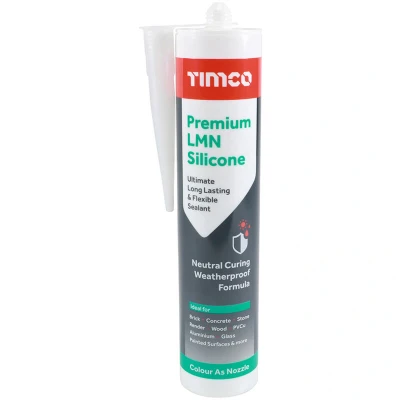 Image of TIMCO Premium LMN Silicone Sealant Clear 300ml
