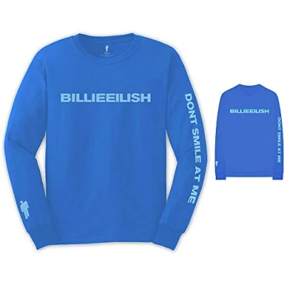 Image of Billie Eilish BILLIELST04MBL02 T Shirt, Blue, Medium