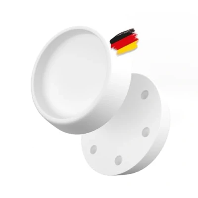 Image of BAUHELD® Vibration Damper Washing Machine [Pack of 4] Robust Rubber Feet Made Soft PVC [Made in Germany] Suitable for Miele Midea Siemens Bosch Haier Beko AEG White