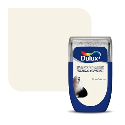 Image of Dulux Easycare Washable and Tough Tester Paint, Fine Cream, 30 ml