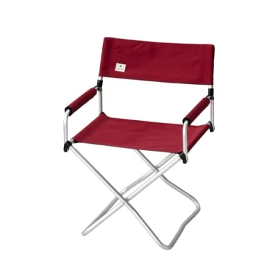 Image of Snow Peak Folding Camping Chair, Polyester Canvas, Red, One Size