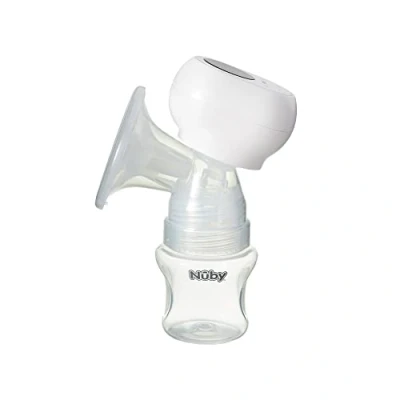Image of Nuby Wireless Breast Pump Compact Design Touchscreen Controls Rechargeable Battery Stimulation &amp; Expression