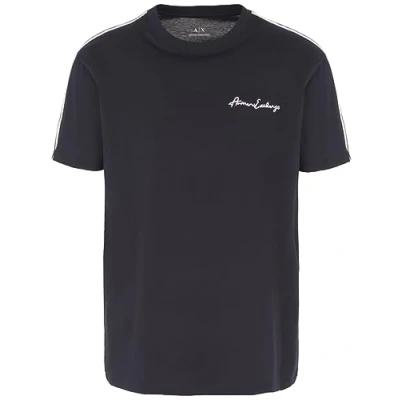 Image of Armani Exchange Men&#039;s 8nztcj T Shirt, Blue, M UK