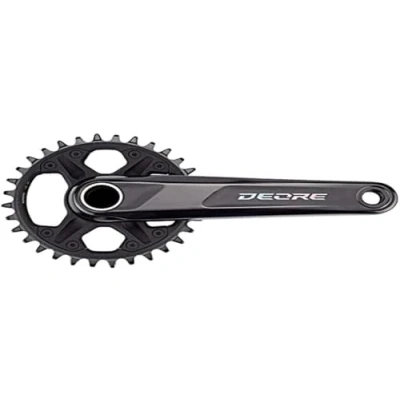 Image of Shimano Deore FC M6100 2 piece design 52 mm chainline 12 speed chainset