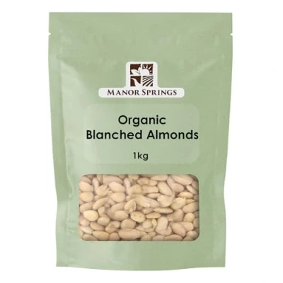 Image of Organic Blanched Almonds 1kg by Manor Springs