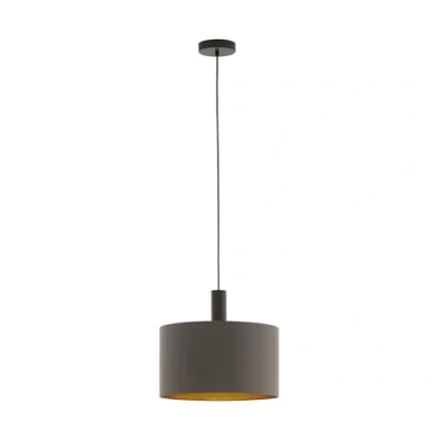 Image of EGLO Concessa hanging lamp cappuccino/gold Ø 38 cm