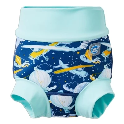 Image of Splash About Happy Nappy Duo Wiederverwendbare Schwimmwindel, Up in the Air, 3 6 monate