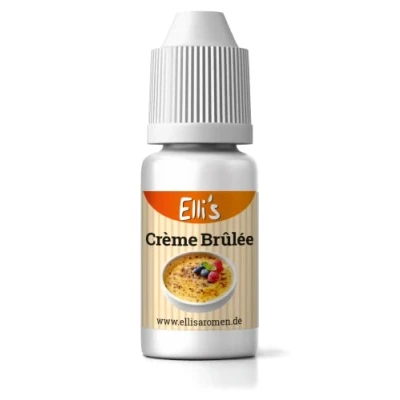 Image of Ellis Aromen Cream Brulee Food Flavouring Liquid for and Liquids, Baking, Cooking, as Porridge Cottage Low Calorie