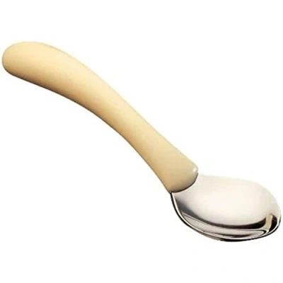 Image of Homecraft Caring Cutlery, Ivory Handle Teaspoon (Eligible for VAT Relief in the UK) Stainless Steel Eating Utensil, Silverware Weak Grip, Restricted Movement, Elderly, Disabled, Handicapped
