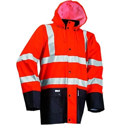 Image of Lyngsoe LR4379 03/05 S Size Small 3 in 1 Jacket Navy Blue/Orange