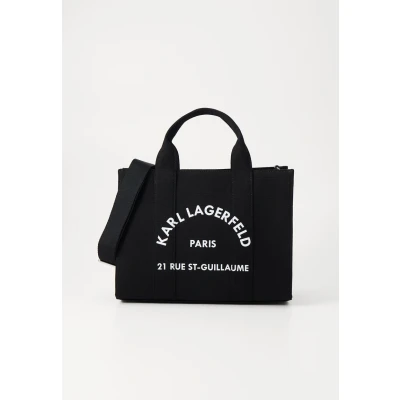 Image of KARL Lagerfeld Square TOTE Unisex Handbag, Women&#039;s, Size: One Size, Black