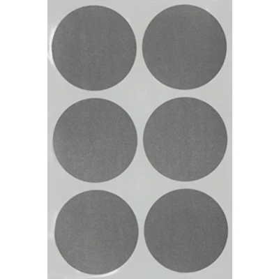 Image of Round Grey Sticker Dot Labels 50mm (5cm) Circle Stickers Permanent Adhesive 72 Pack by Royal Green