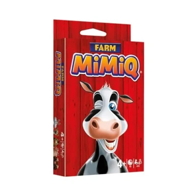 Image of mimiq Farm Party Card Game for Adults and Children, 2 6 Players
