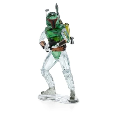 Image of Swarovski Star Wars Boba Bold Mandalorian Figurine