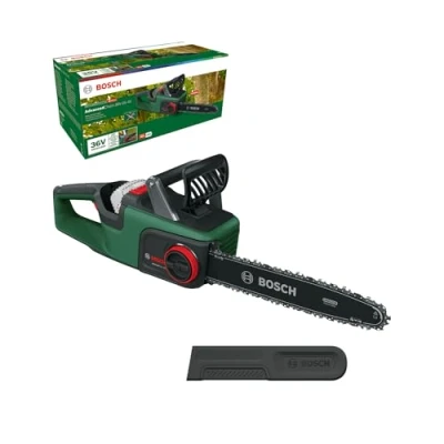 Image of Bosch Cordless Chainsaw AdvancedChain 36V 35 40 (for Cutting Through Tough Hardwood; 36 Volt System; Chain Speed: 14m/s; Without Battery)