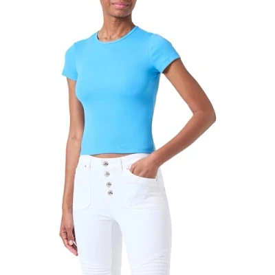 Image of VERO MODA Women&#039;s Vmchloe SS Short Top JRS Noos, Bonnie Blue, S