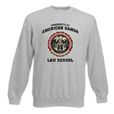 Image of Urban Backwoods University of American Samoa Sweatshirt Pullover Sweater Grey Size L
