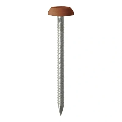 Image of Timco Polymer Headed Nails A4 Stainless Steel Clay Brown (Size 50mm 100 Pieces)