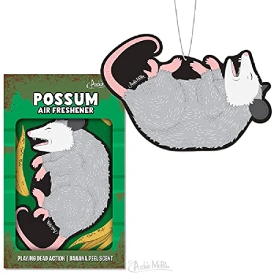 Image of Archie McPhee 12992 Possum Air Freshener in Banana Peel Scent