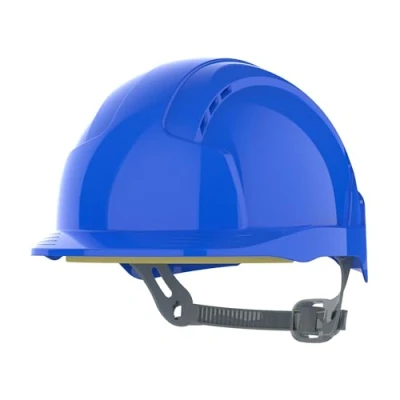 Image of JSP EVOLite Lightweight ABS Safety Helmet Slip Ratchet Blue Vented (AJB160 000 500)