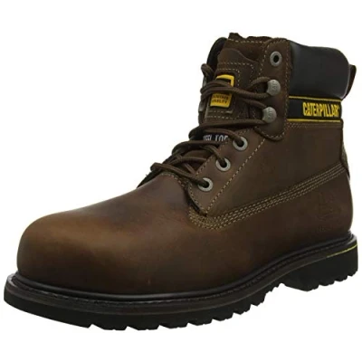 Image of Cat Footwear Men&#039;s Holton Work Boots, Brown 003, 10 UK