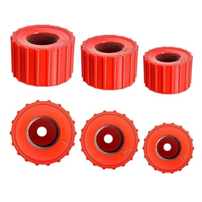 Image of Jiaminye 6 Pieces Copper Pipe Cleaners, Handy Sized Plumber, Tube Cleaning Brush for Copper, Cleaner (3 Sizes), Red, 500182544