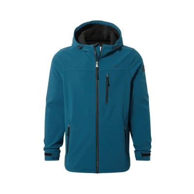 Image of TOG24 Retner Mens Waterproof Softshell Coat &amp; Jacket. 8K Protection, Breathable Windproof. Toggle Adjusters On Hood Opening, Microfleece Inside For Maximum Warmth Comfort