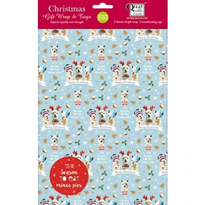 Image of Christmas Wrap &amp; Tags Llama Fun