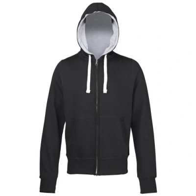 Image of AWDis Men&#039;s Chunky Zoodie Hoodie, Black (Jet Black), X Large