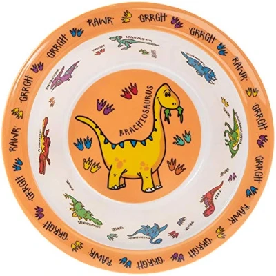 Image of lesser and pavey Kids Bowl Dinosaur Design 1 Piece Multicoloured 16.5 cm x 4.5