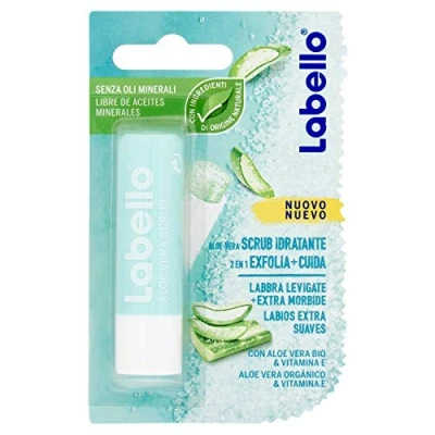 Image of Moisturizing Scrub Lip Balm with Aloe Vera