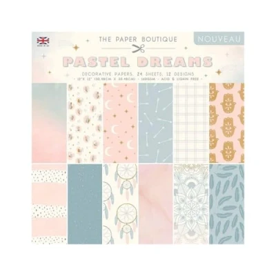 Image of Paper Boutique Pastel Dreams Pad, Multicoloured, 12x12 inches