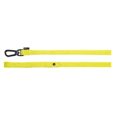 Image of JACK AND VANILLA, Comfort Tube Nylon Dog Lead, Yellow, Size M, 20 mm x 152 cm
