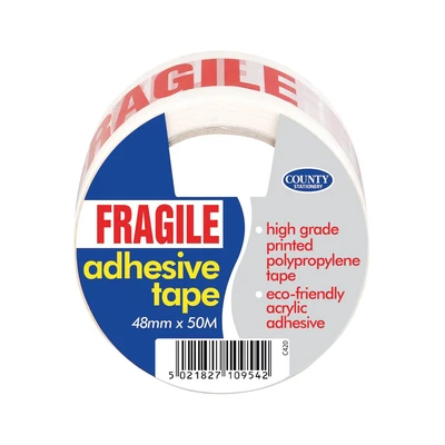 Image of County Adhesive Tape Fragile (6 Pack)